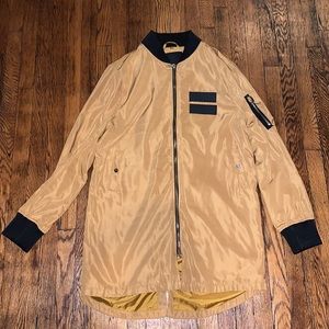 RichMustard/Desert colored lightweight longbomber.